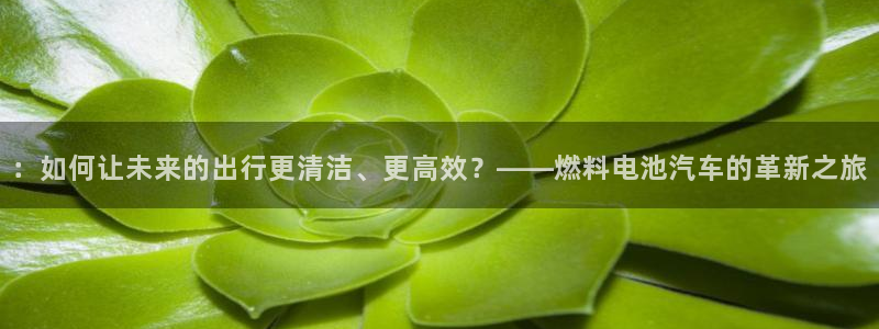 优发国际登录首页：：如何让未来的出行更清洁、更高效？——燃料电池汽车的革新之旅