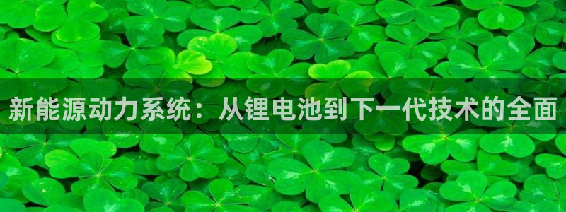 优发国际登录168：新能源动力系统：从锂电池到下一代技术的全面