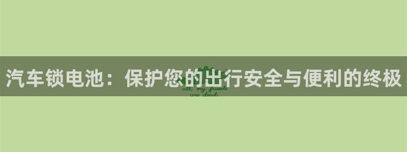 优发国际手机客户端app：汽车锁电池：保护您的出行安全与便利的终极