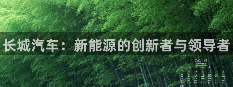 优发国际-触即发：长城汽车：新能源的创新
